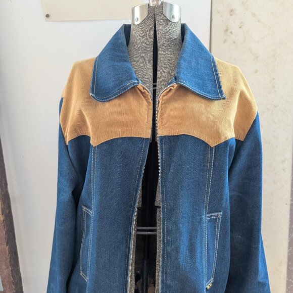 Vintage denim corduroy jacket - Picture 1 of 5